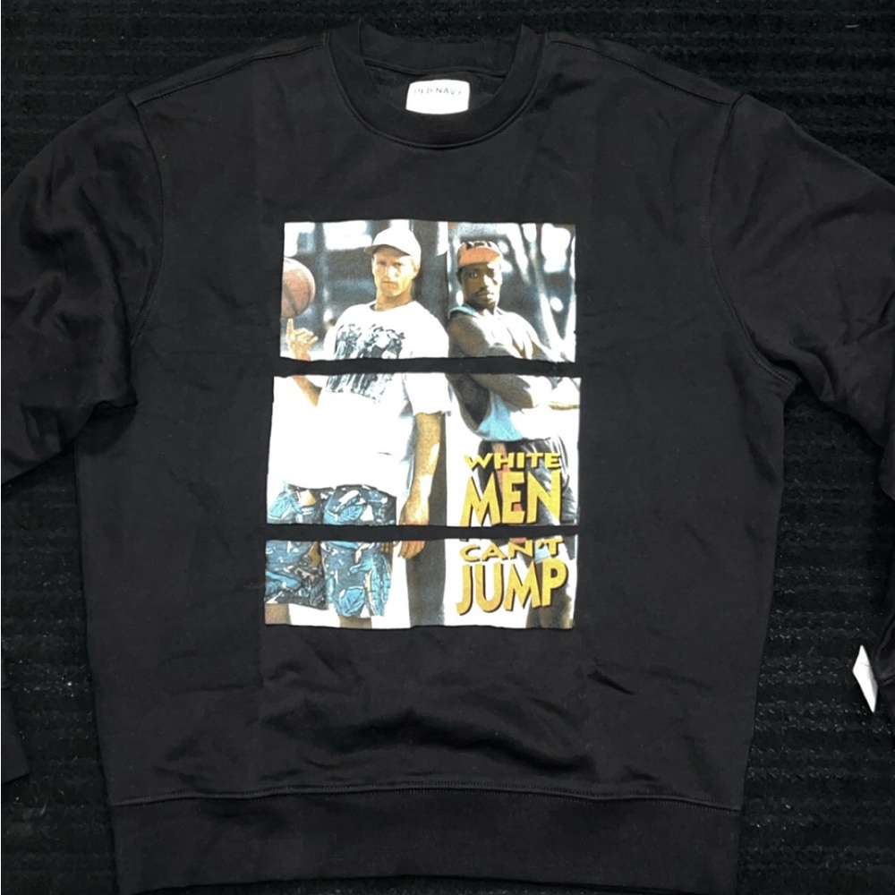 Black Graphic Men's Sweater